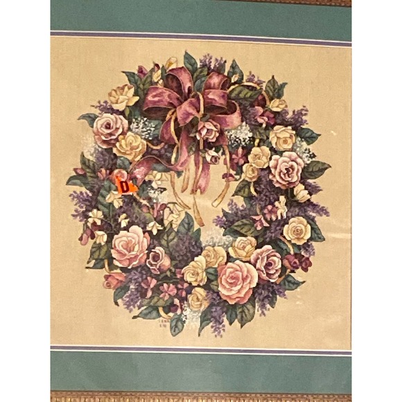 Dimensions Cross Stitch Wreath of Roses Gold Collection #3837 Vintage 1997